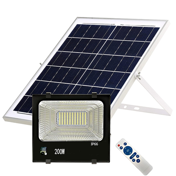 200W Solar Panel And LED Floodlight Set