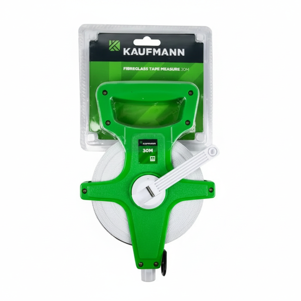Kaufmann 30m Fiberglass Tape Measure - Durable &amp; Retractable