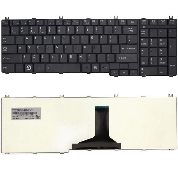 Replacement keyboard for Toshiba Satellite C650 C650D C655 C655D C670 C670D
