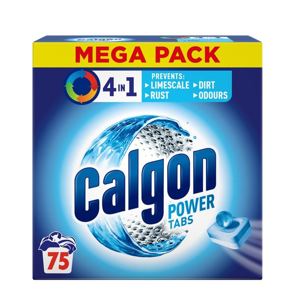 4-in-1 Washing Machine Cleaner and Water Softener Tablets, 75 Count