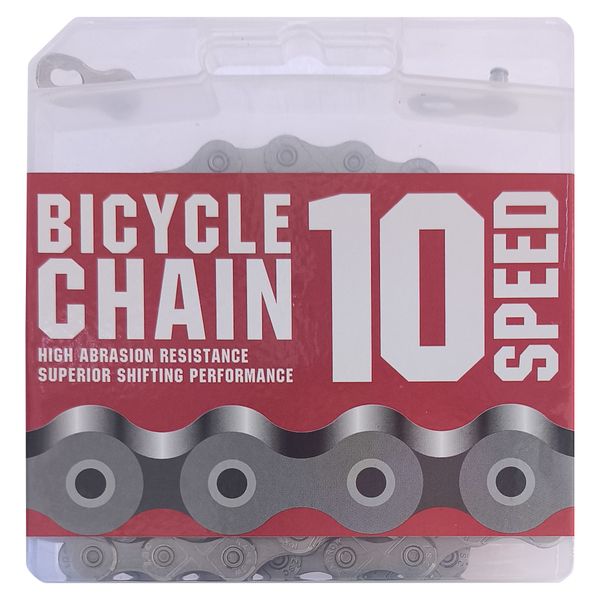 Fluir 10 Speed Bicycle Chain Silver Electroplated 116L