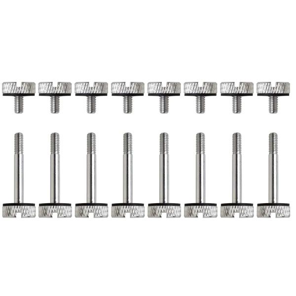Crystal Series 570X Clear (Silver) Anodized Aluminum Thumbscrews