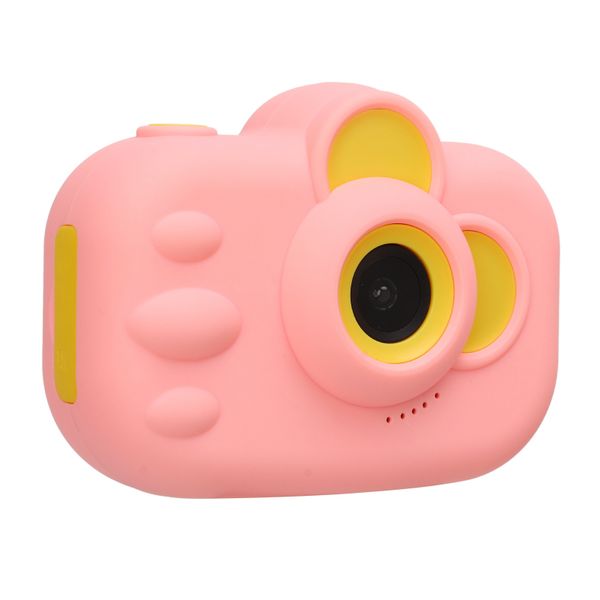 Children Digital Video Camera 12MP Dual Lens 1080P Pink