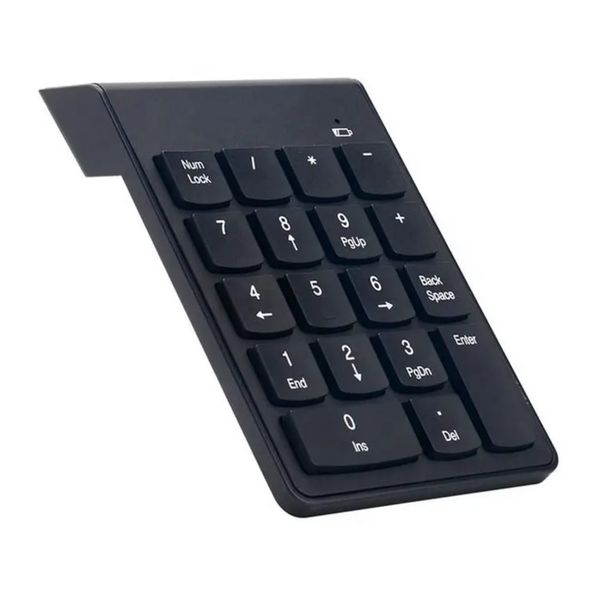 Waterproof Mini Wireless USB Slim Numeric Keypad Numpad 18 Key Keyboard