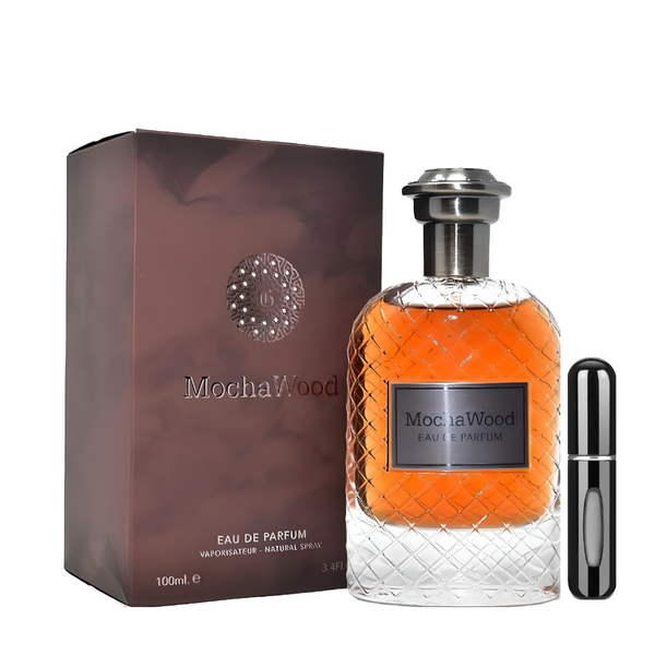 MochaWood Eau de Parfum - 100ml + Refillable Decant with Perfume