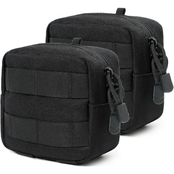 QYNIAL 2 Pack Waist Bags Utility Multi-Purpose Waist Belt Pouch