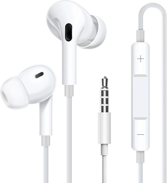 3.5mm Wired Earphones with High-Definition Sound In-Line Microphone GE 082