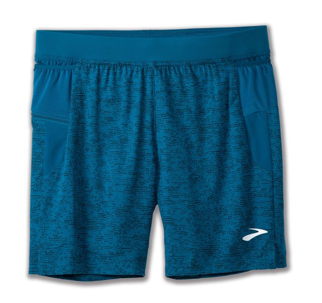 Brooks Men's Sherpa 7" 2 in 1 Short DK Ocean Terrain