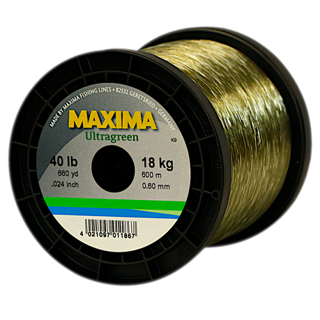 Maxima Nylon Fishing Line, 18KG/40LB 0.60MM, Colour Ultra Green, 600m Spool, Shop Today. Get it Tomorrow!