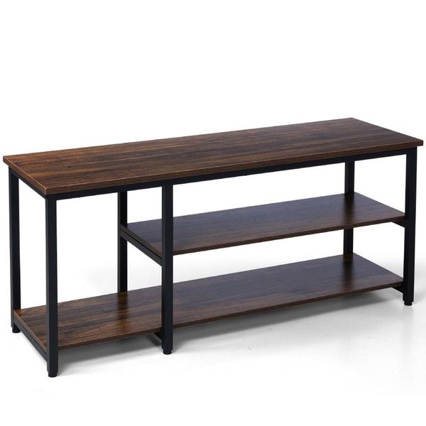 Shoe Bench, Modern Wood Storage Bench for Entryway Hallway
