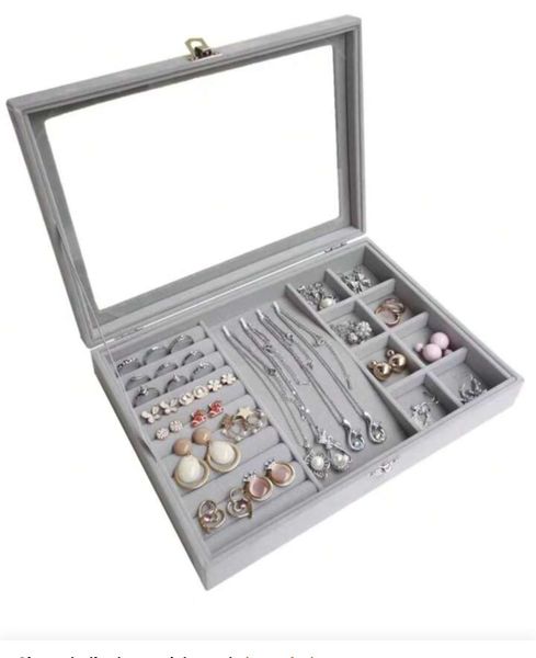 The Best Trader Large Velvet Jewelry Box.