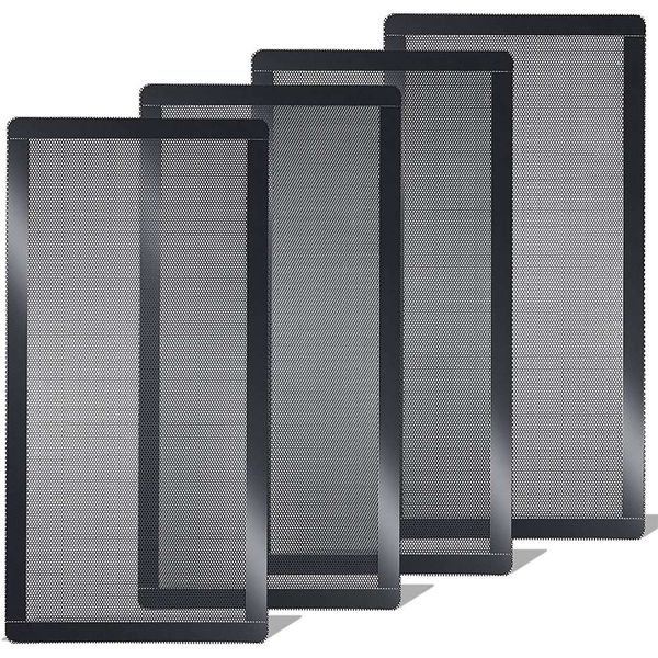 120X240mm Dust Filter for Computer Cooler Fan,Magnetic Frame 4 Pack