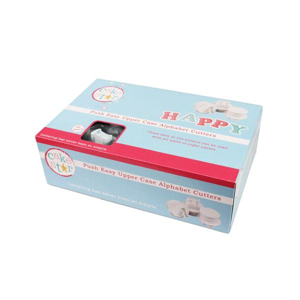 Cake Star Sugarcraft Gumpaste Push Easy Icing Cutter Alphabet Letter Set