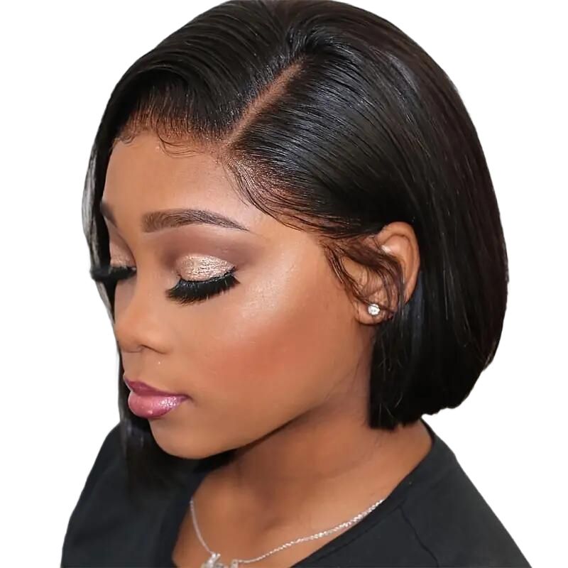 Vsp brazilian hair bob straight 8inch 13x4 full frontal clueless lace