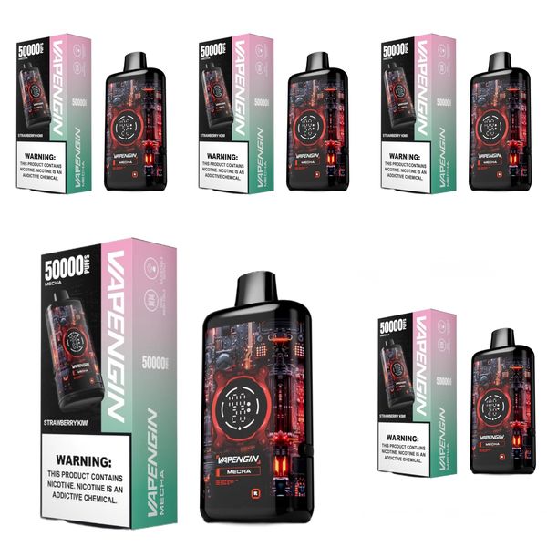 Vapengin Mecha 50000 Puffs Disposable Vape - Strawberry Kiwi (Pack of 5)