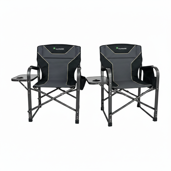 Kaufmann Classic Folding Directors Chair for Indoor and Outdoor - 2 Pack