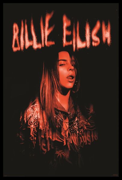 Billie Eilish - Sparks Poster with Black Frame