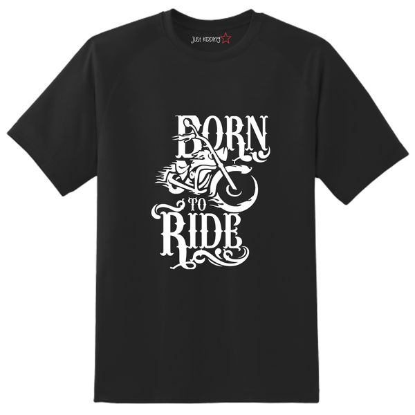 Just Kidding Girls "Born To Ride" Short Sleeve Tshirt Black