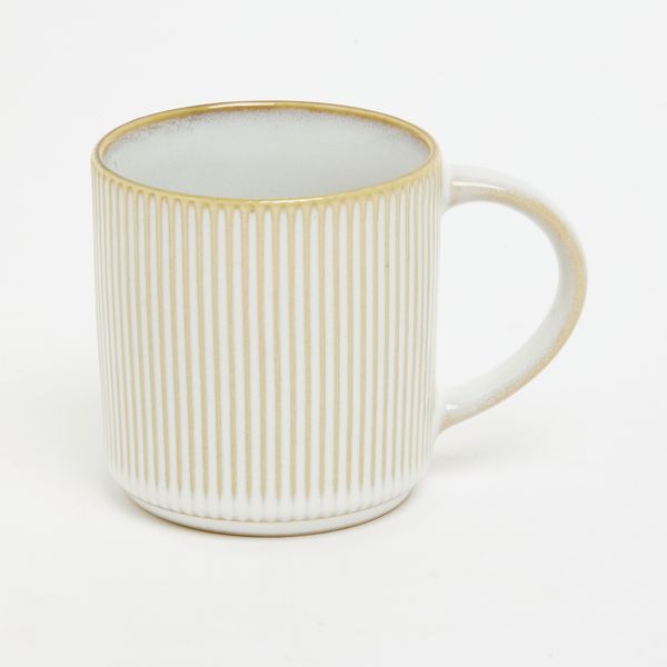 George &amp; Mason - Ceramic Ribbed 4 Pack Mugs