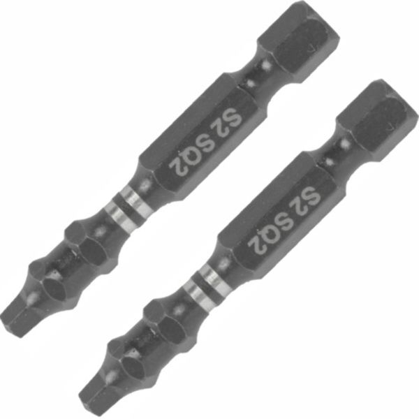 Tork Craft - Impact Square No.2 x 50mm Power Bit - 2 Piece