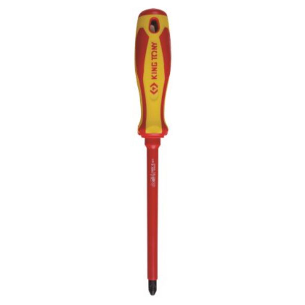 King Tony - Screwdriver Electrical Phillips #0 X 75Mm Vde 1000V - 5 Pack