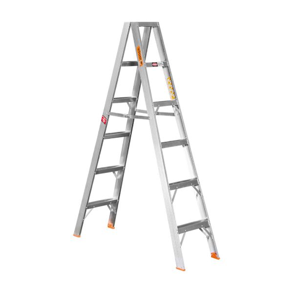 Mundo - 6 Step Ladder Double Sided - Aluminium - SANS Approved