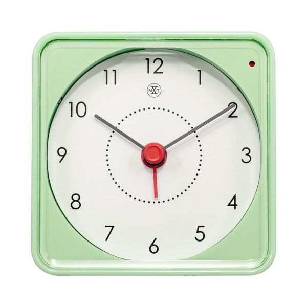 NeXtime 7.3cm "Nathan" Plastic Square Alarm Clock