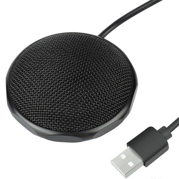 USB microphone noise reduction conference microphone black