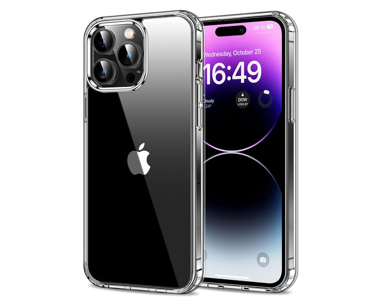 Clear Case Compatible with iPhone 14 Pro Slim TPU Shockproof Cover