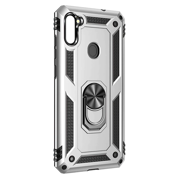 Armor Case for Samsung - A11 - Silver &amp; Black