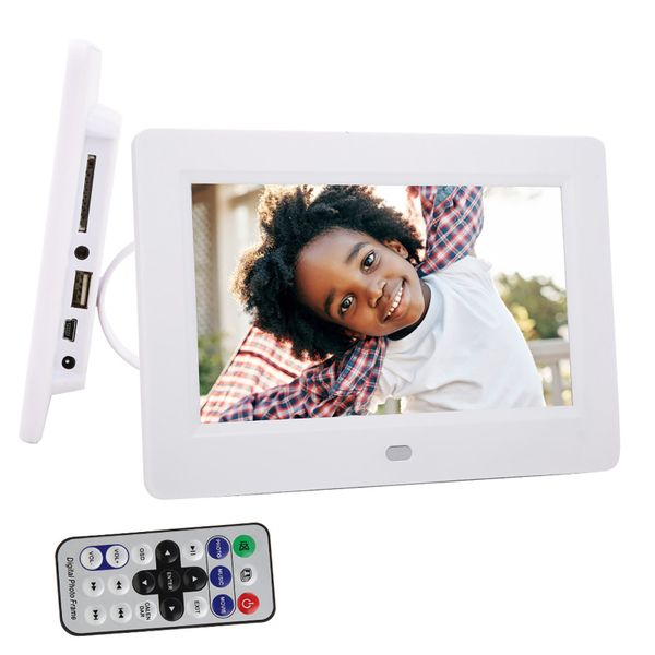 Small 7" White Digital Frame - Minimalist Style
