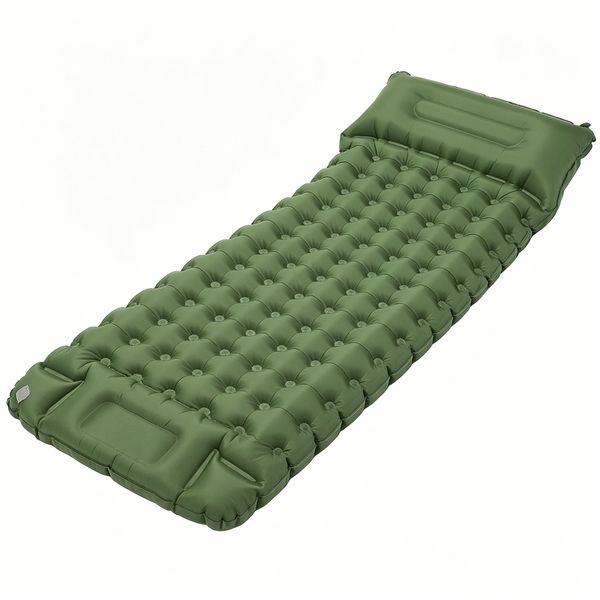 Inflatable Sleeping Mat - 10cm Thick Insulated Inflatable Camping Pad