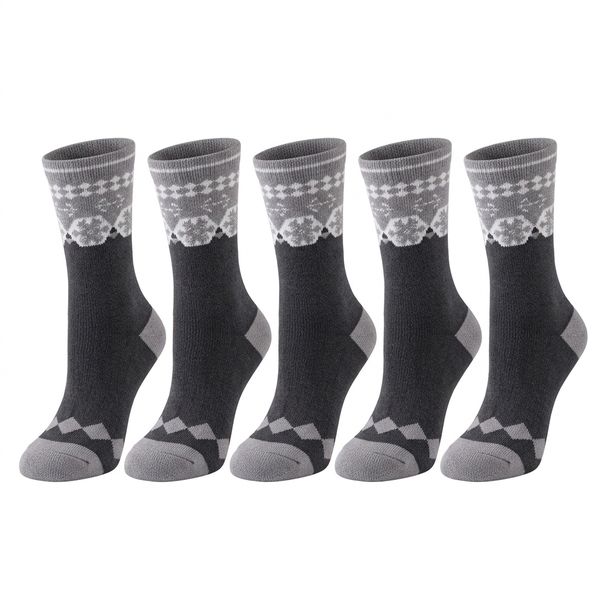 10 Pack Grey Fashionable Men Socks Breathable Cotton Comfortable