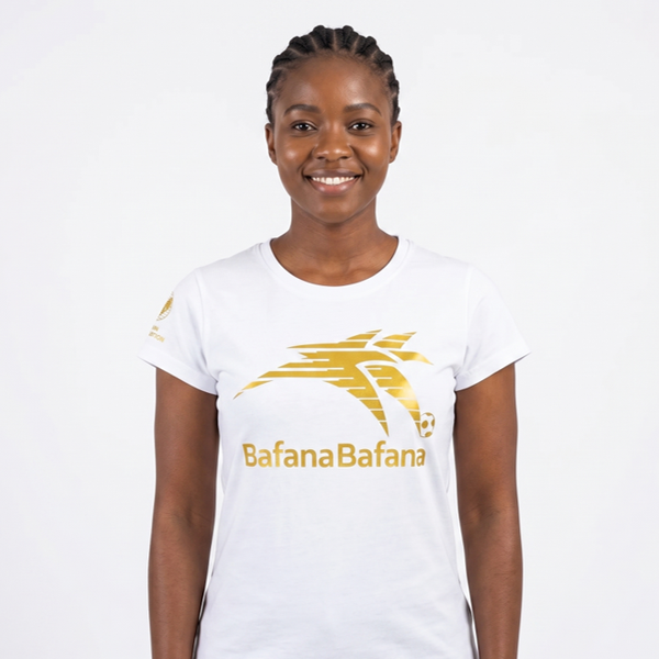 Bafana Bafana Ladies Short Sleeve Graphic Tee - White