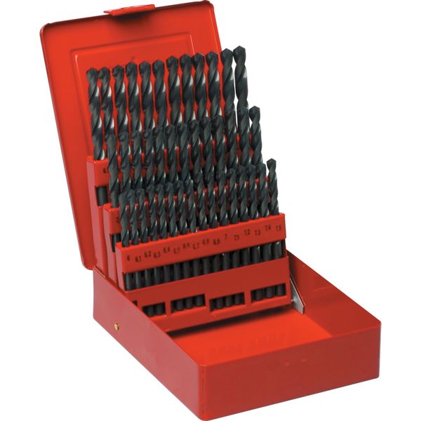 Set Of 41 HSS Drills 6-10.00mm x 0.1mm