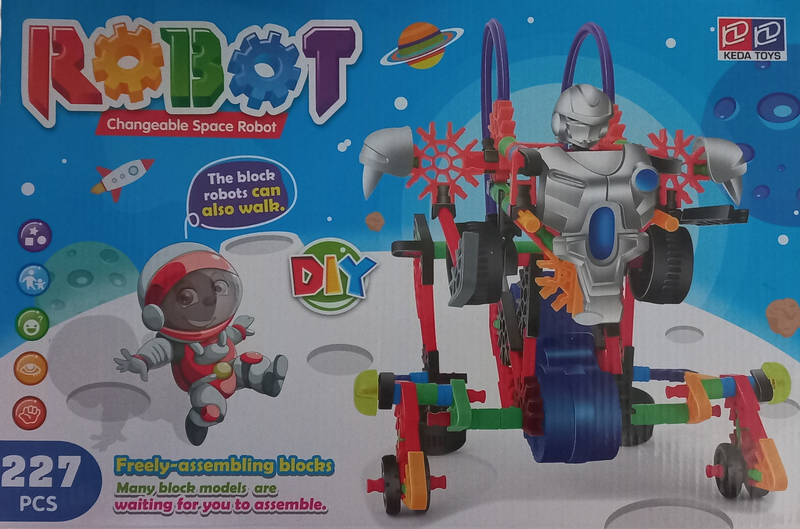 227 Piece Changeable Space Robot Blocks