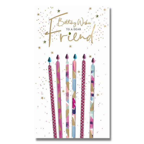 Greeting Card - Friend Birthday - Candles
