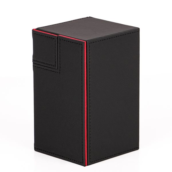 Ultra 100+Cards Deck Box For Magical All The Cards Keyforge Black Red