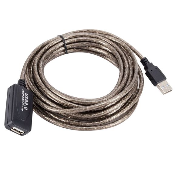 5M USB 2.0 Extension Lead Signal Magnifier Extender Cable Male To Female