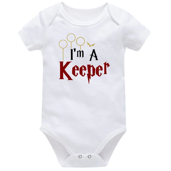 I'm A Keeper Fantasy Baby Vest Bodysuit Onesie Short Sleeve