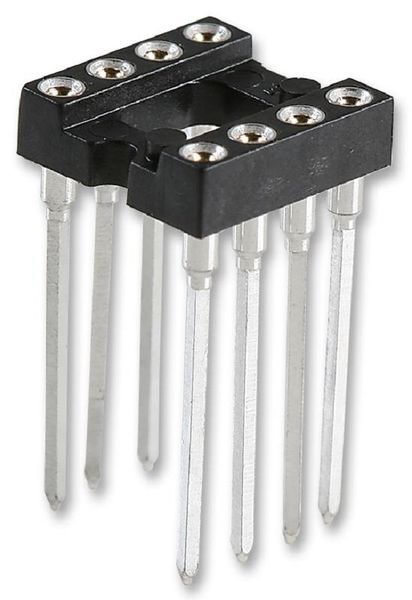 Harwin (D2808-42) IC &amp; Component Socket, 8 Contacts, DIP Socket, 2.54 mm