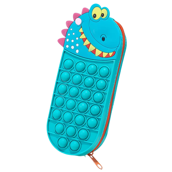 Mellon Moon Pop It Silicone Pencil Case with Zip Closure
