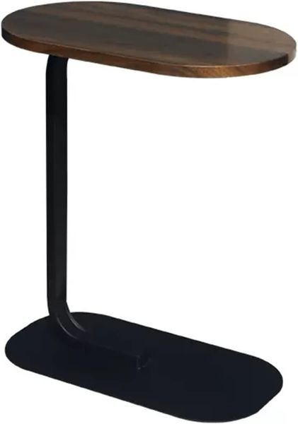 Modern Side Coffee Table Table Sturdy Metal Bracket Base 61x45x28cm