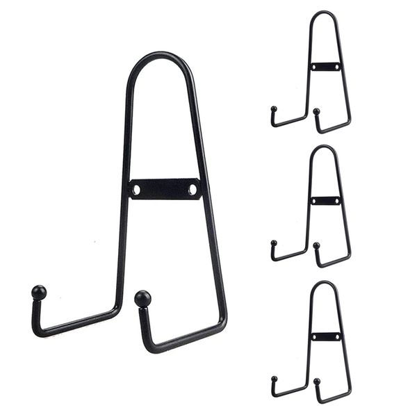 Wall Mount Plate Display Stand for Decorative Books Photo Arts - Pack of 4