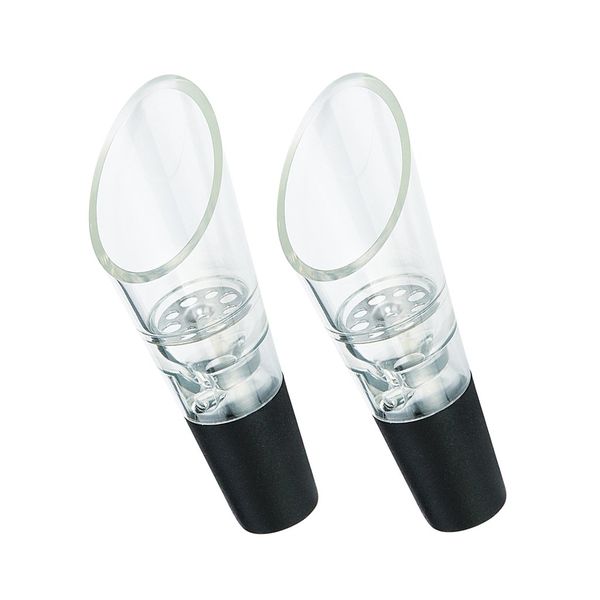 Cilio Wine Pourer - 2-Pack - Black