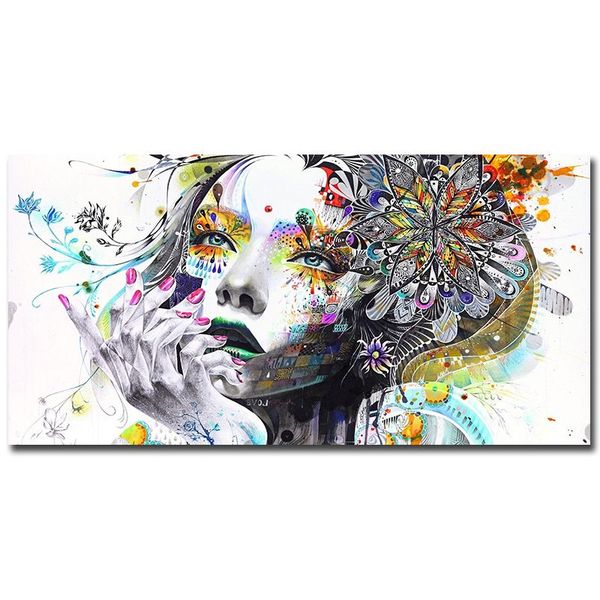 Canvas Wall Art: Modern Art - Fantasy Girl