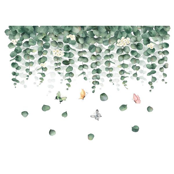 Decor Hanging Vine Ivy Tropical Leaf Decals Wall Sticker - 90cm