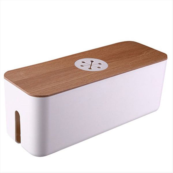 Wooden Cable Storage Box Power Cord Storage Box C