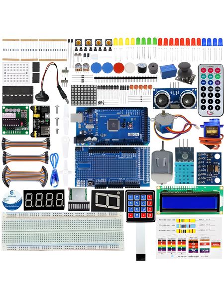 BDD Ultimate MEGA2560 Starter Kit with CH340, RFID, LCD1602 &amp; Sensors