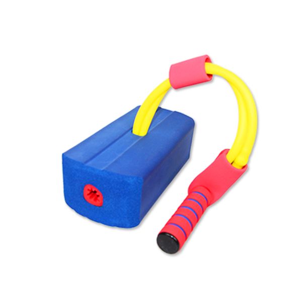 Children Frog Jumping Toy Sound Bounce Shoes - Blue